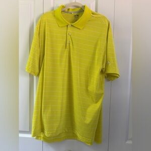 Adidas Men's Yellow Polo Shirt -Xl